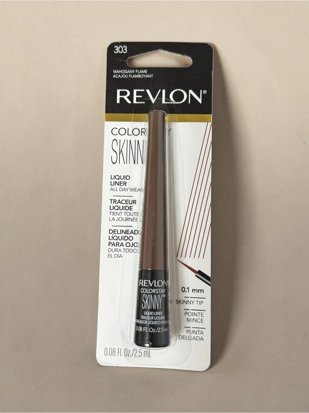 Revlon ColorStay Skinny Liquid Eyeliner # 303 Mahogany Flame DISCONTINUED NEW